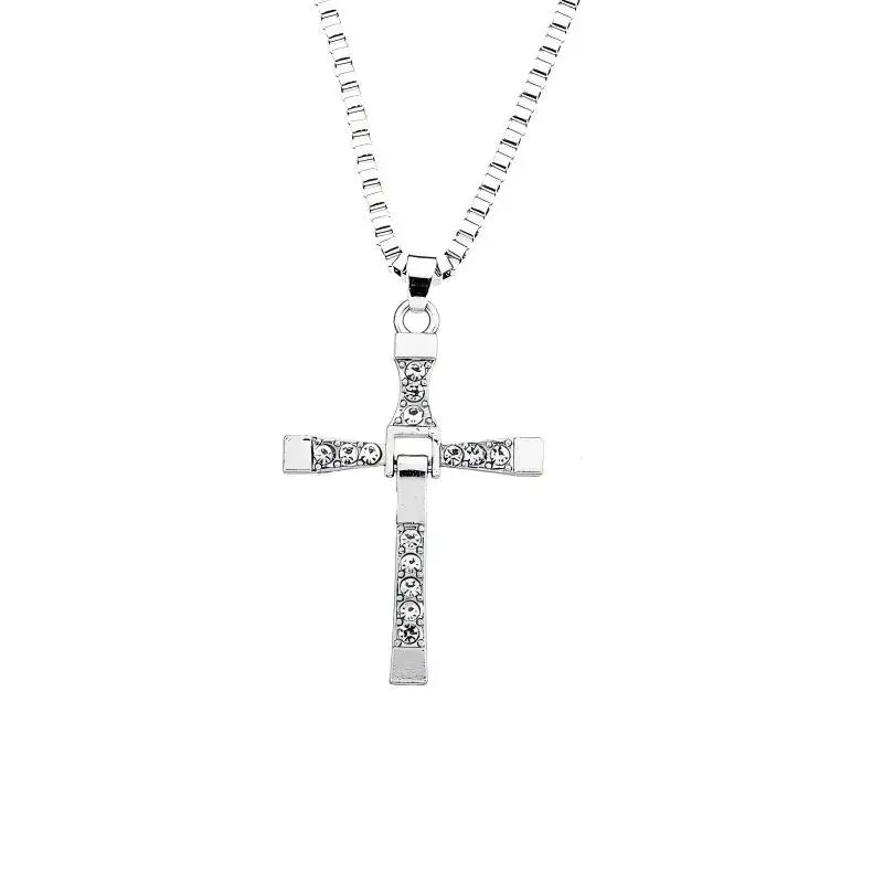 Fast and Furious Jesus Cross Necklace