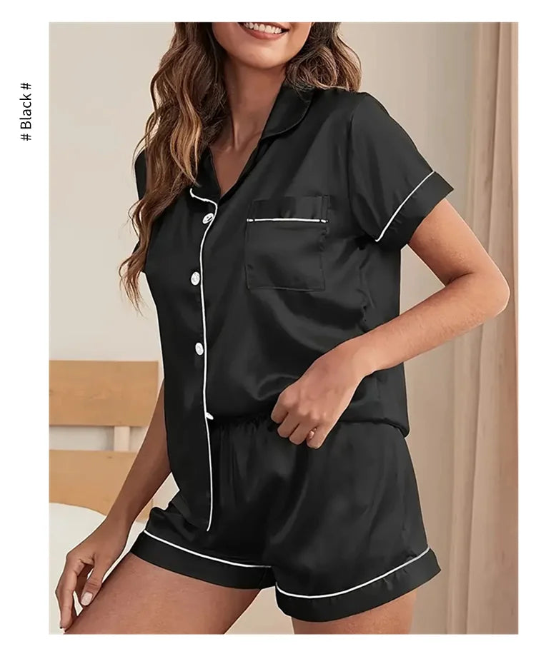 Pajama Set Satin-Lily