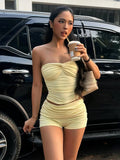 Short Dress Set - Yellow