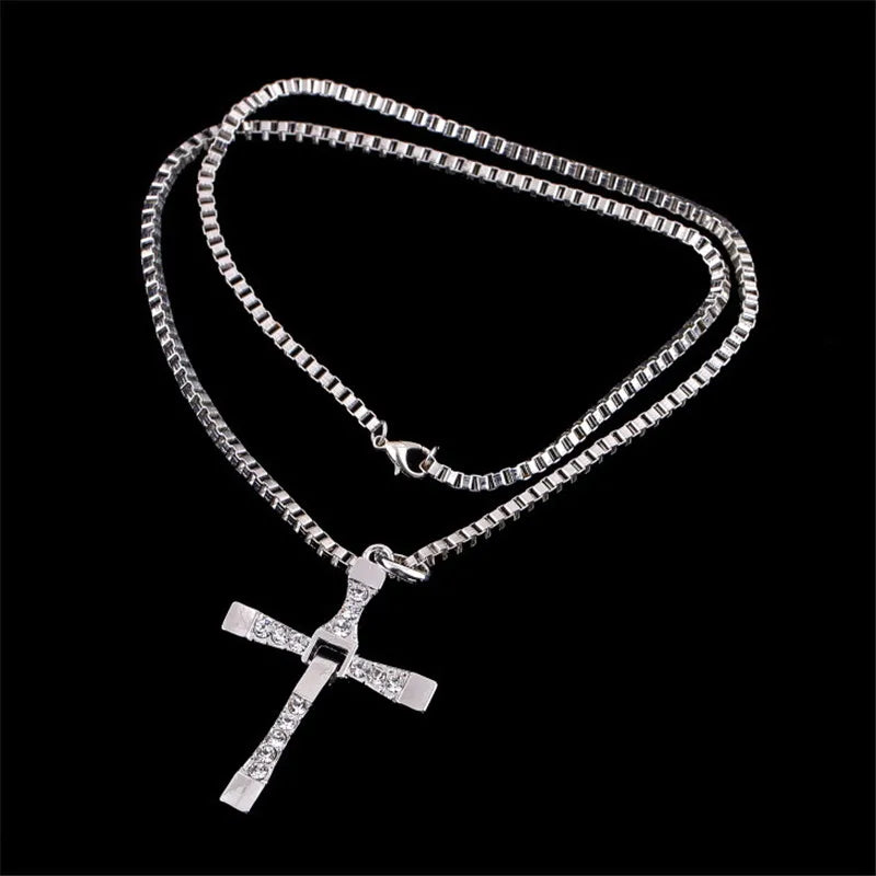 Fast and Furious Jesus Cross Necklace